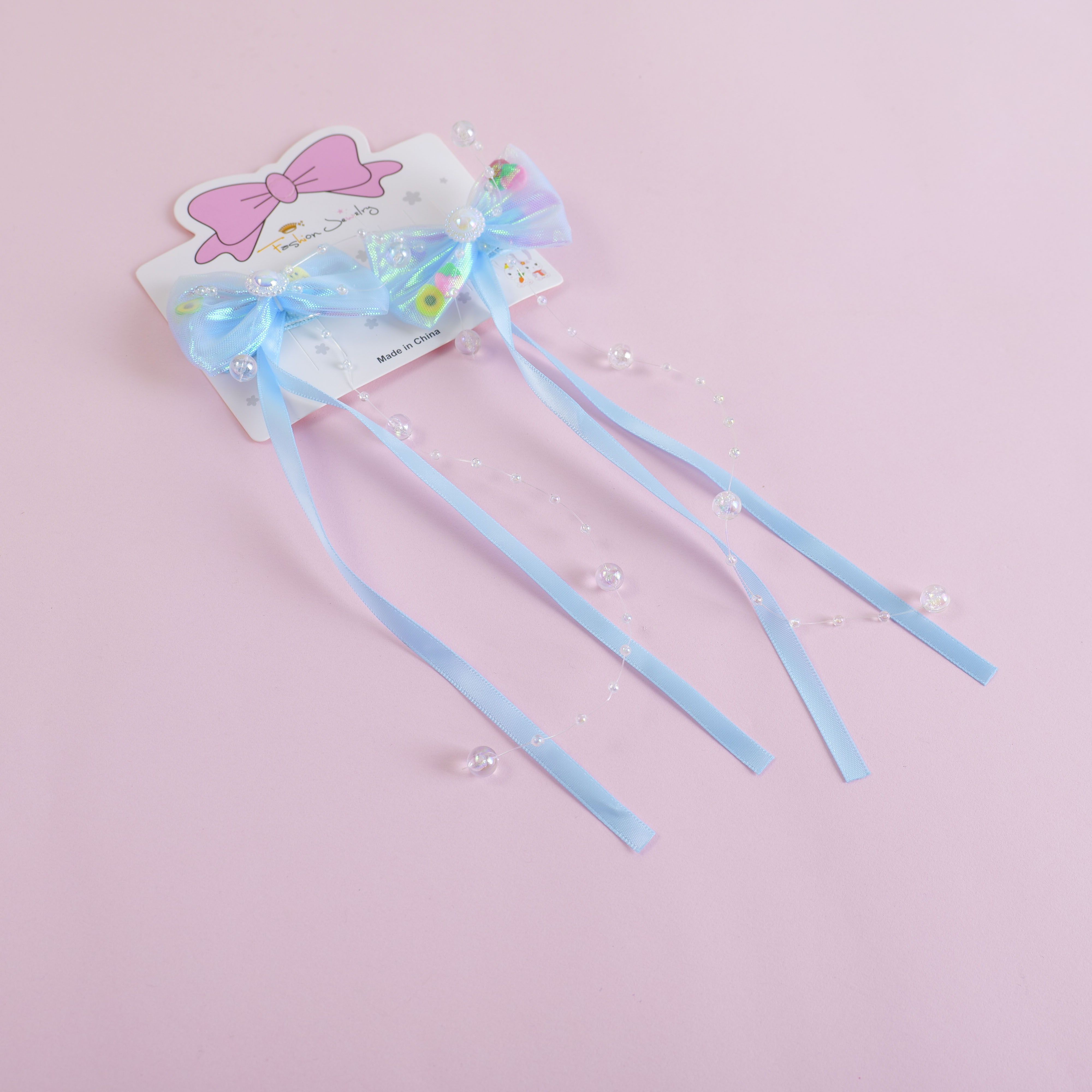 Sequin Bow Hair Clip