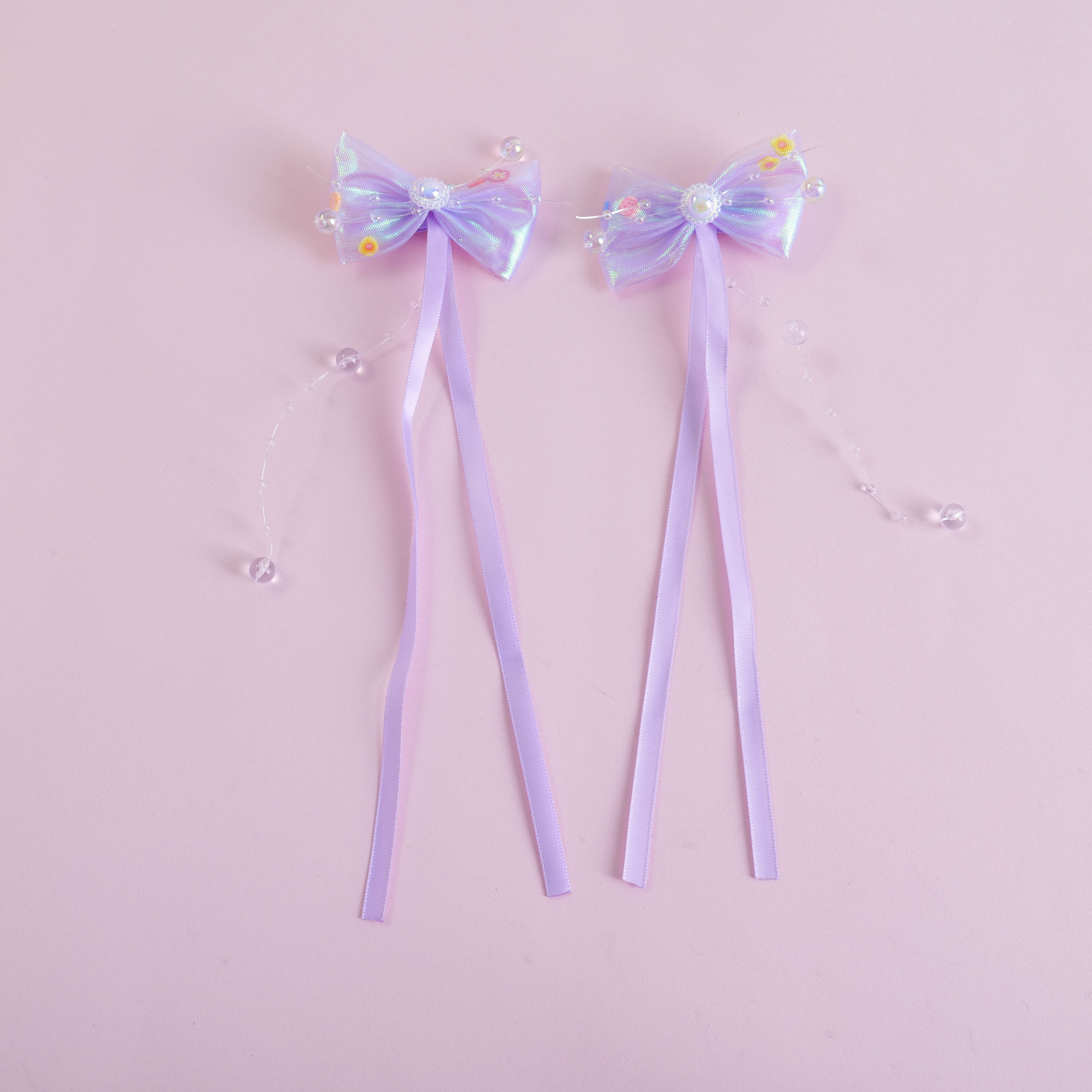Sequin Bow Hair Clip