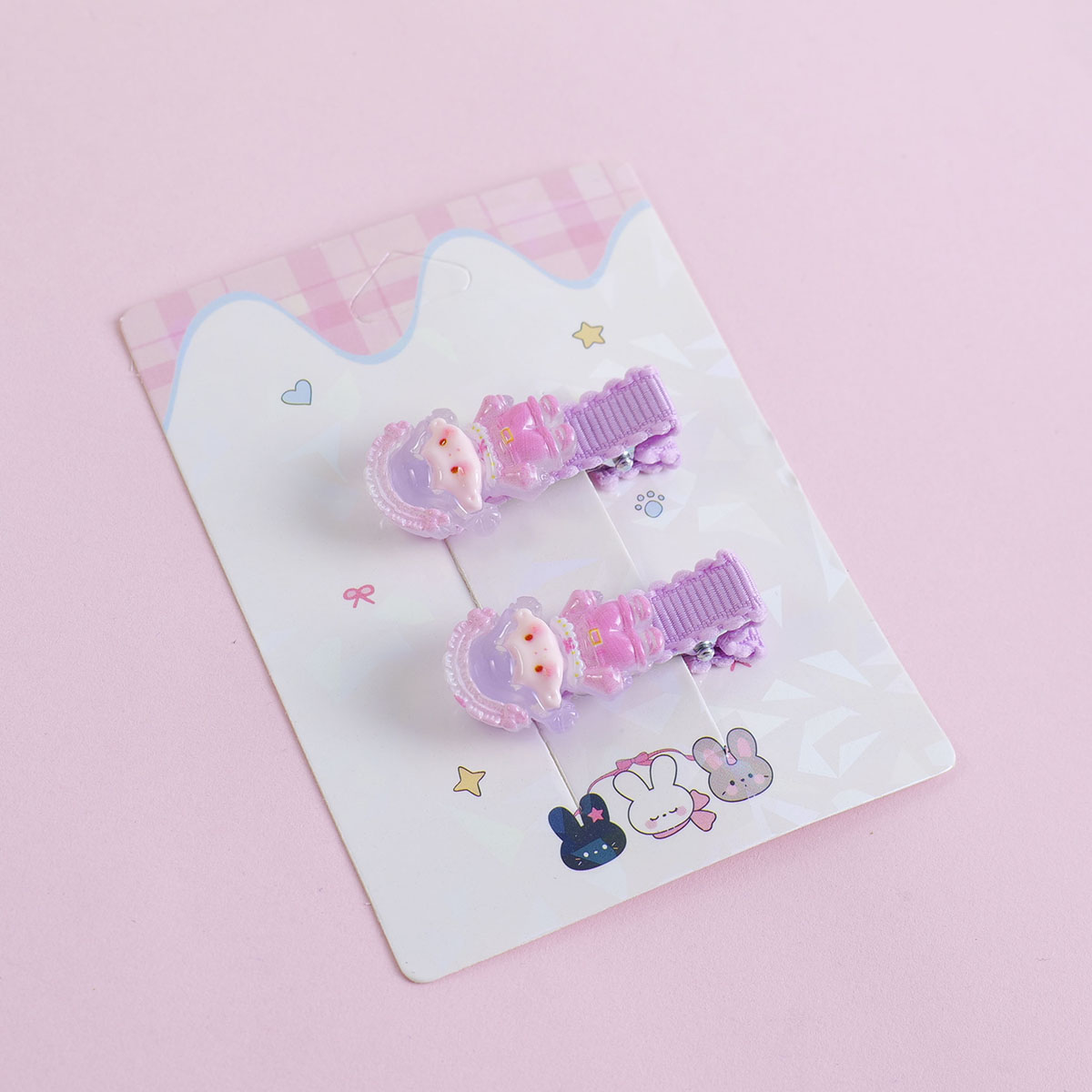 Cartoon Girl Alligator Clip