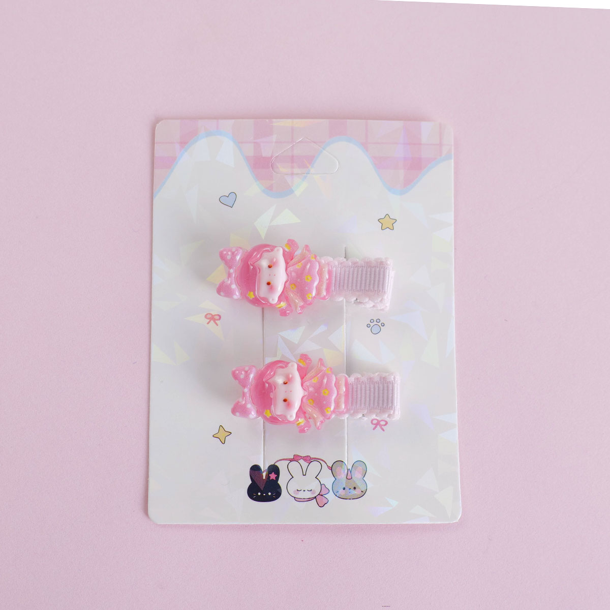 Cartoon Girl Alligator Clip
