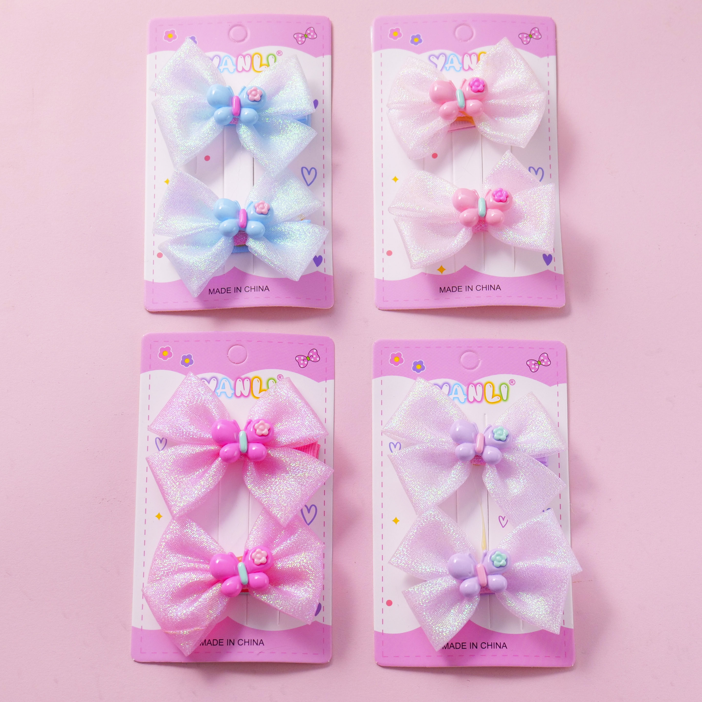 Butterfly Pearlescent Hair Clips 2pcs