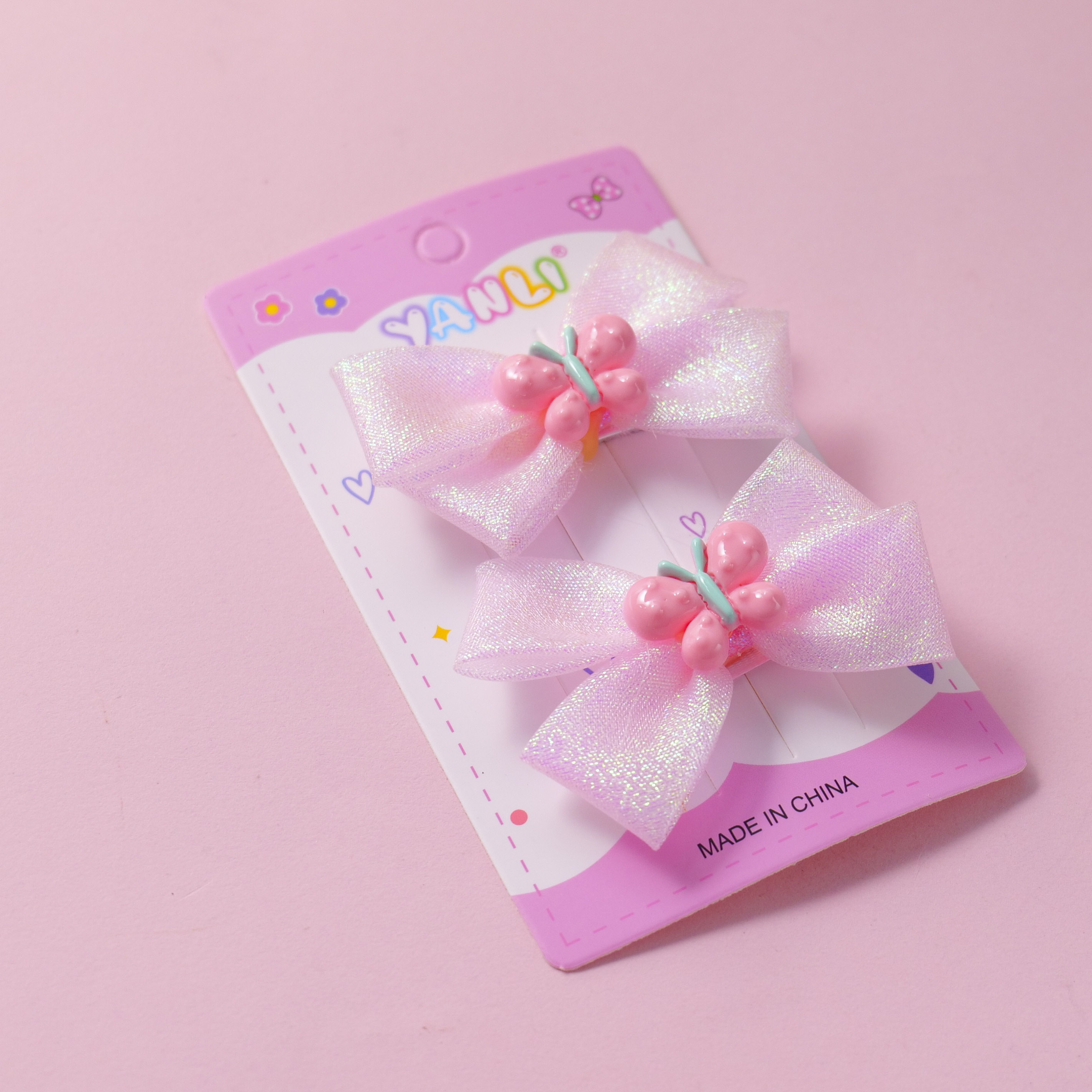 Butterfly Pearlescent Hair Clips 2pcs-1