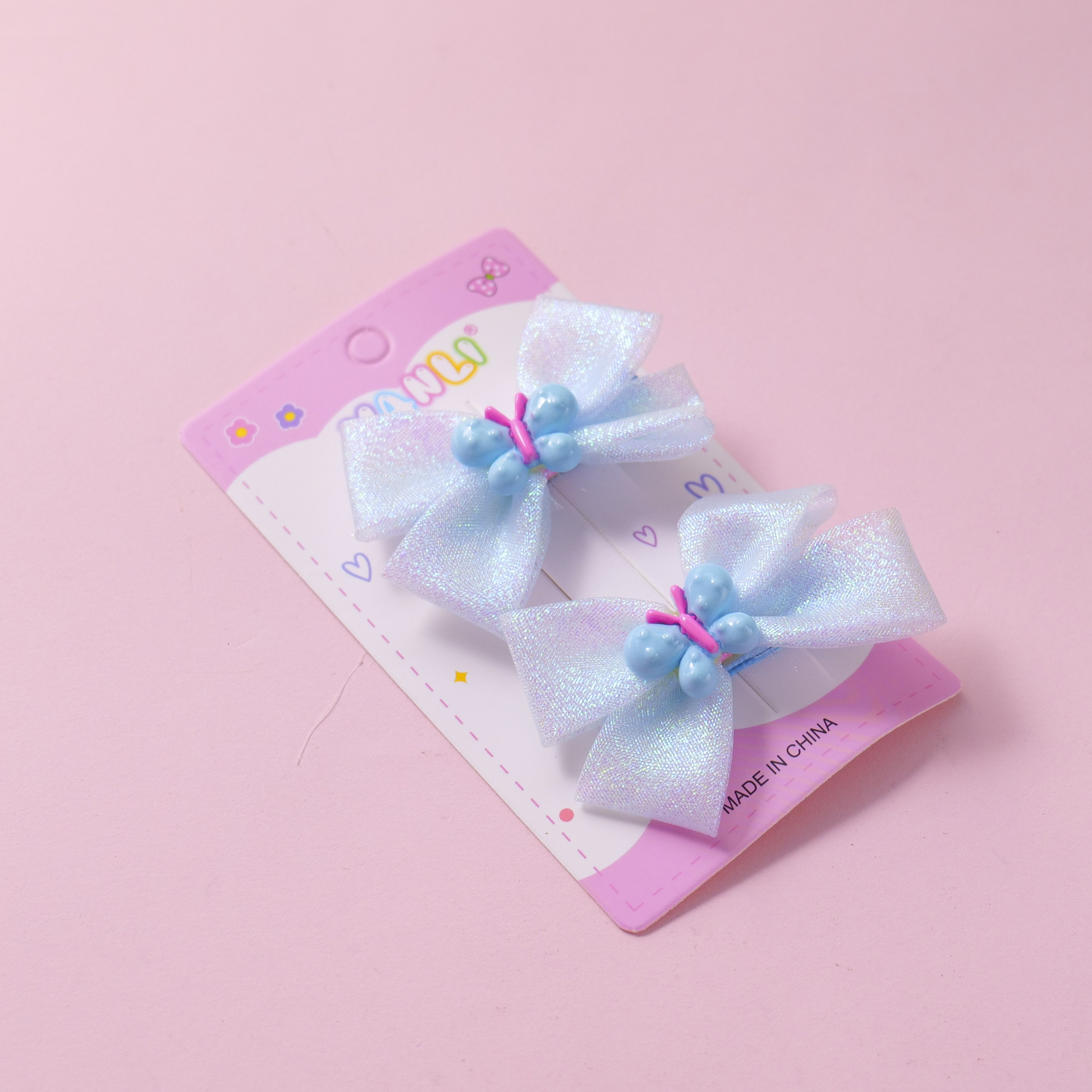Butterfly Pearlescent Hair Clips 2pcs-1