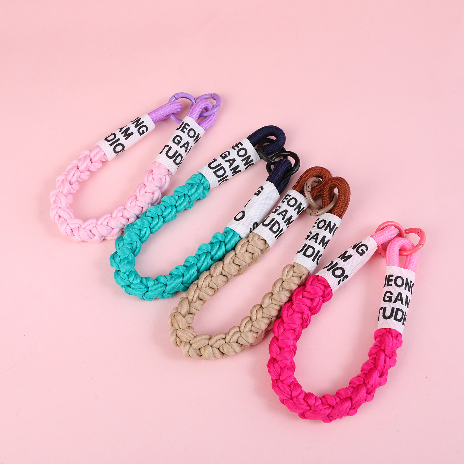 White Label Alphabet Braided Rope Charm