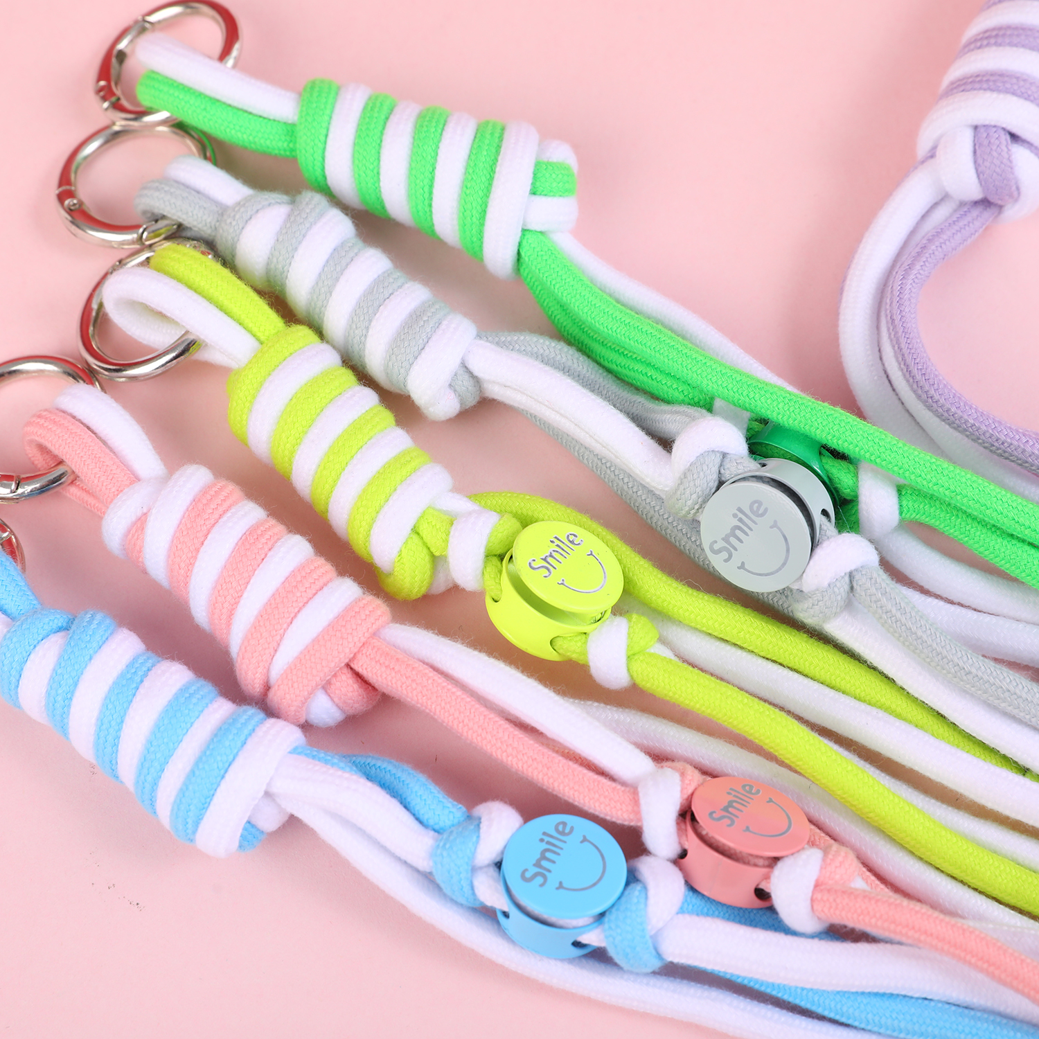 Plain Button Braided Rope Charm