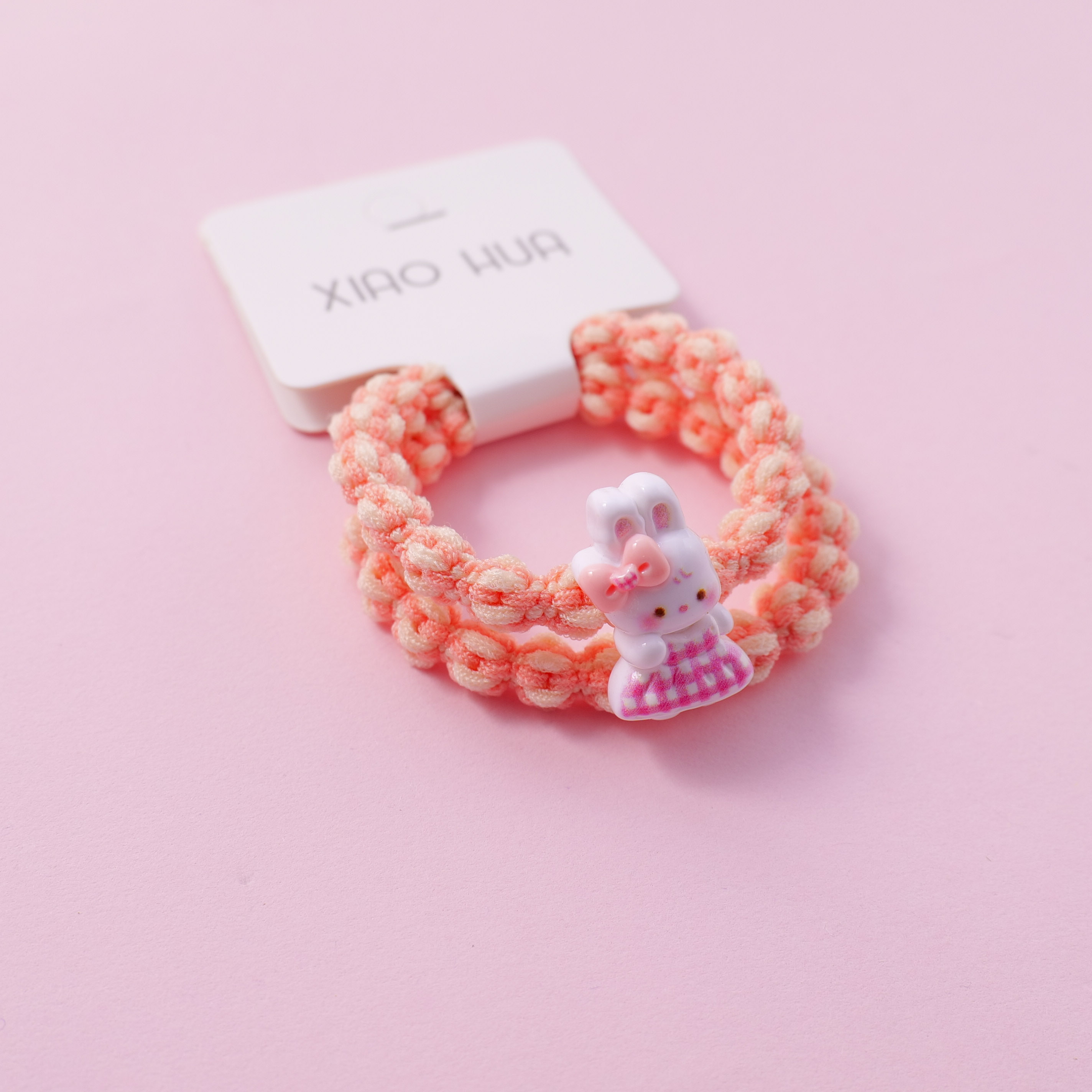 Strawberry Bear Kids Hair Ties 2pcs