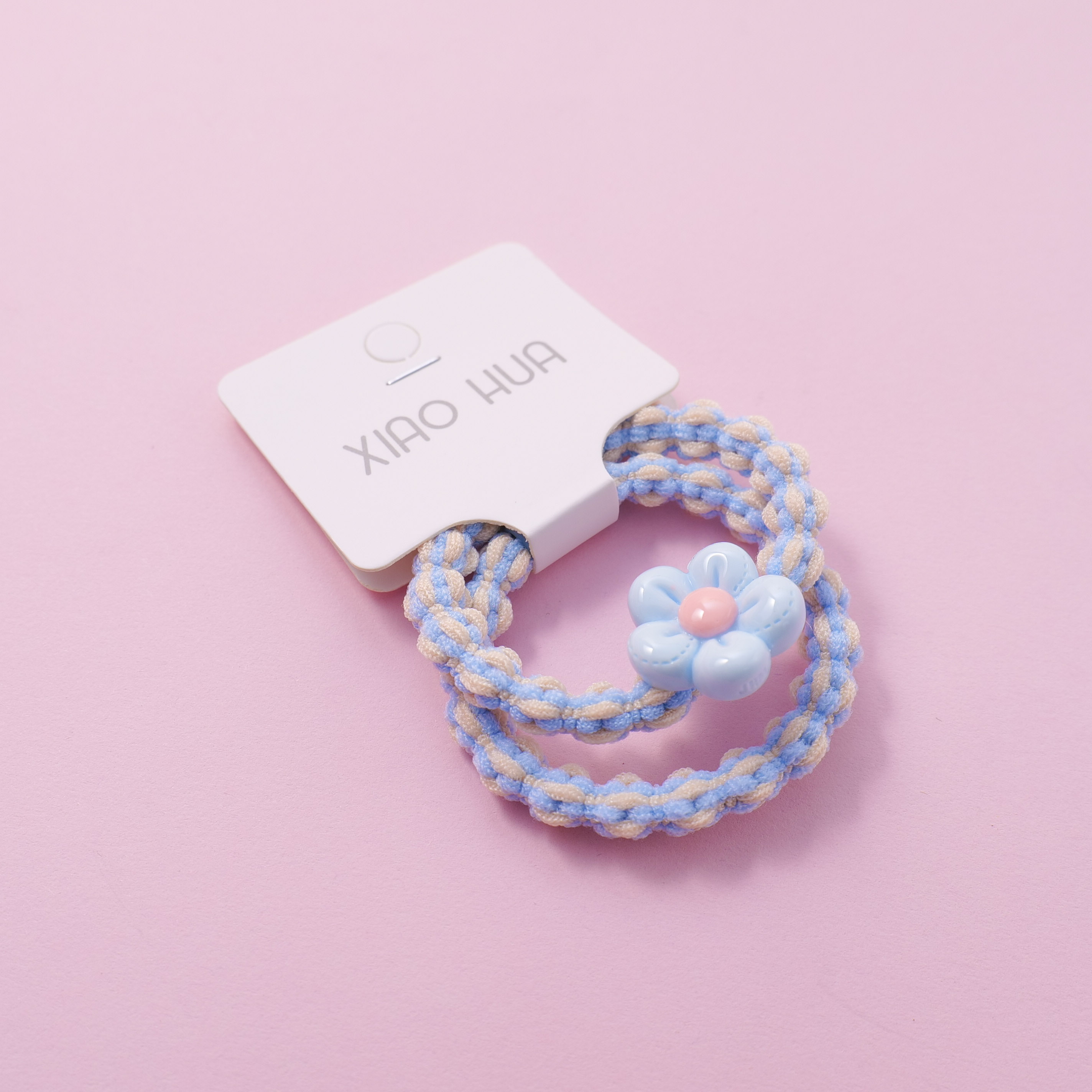 Flower Bunny Kids Hair Ties 2pcs