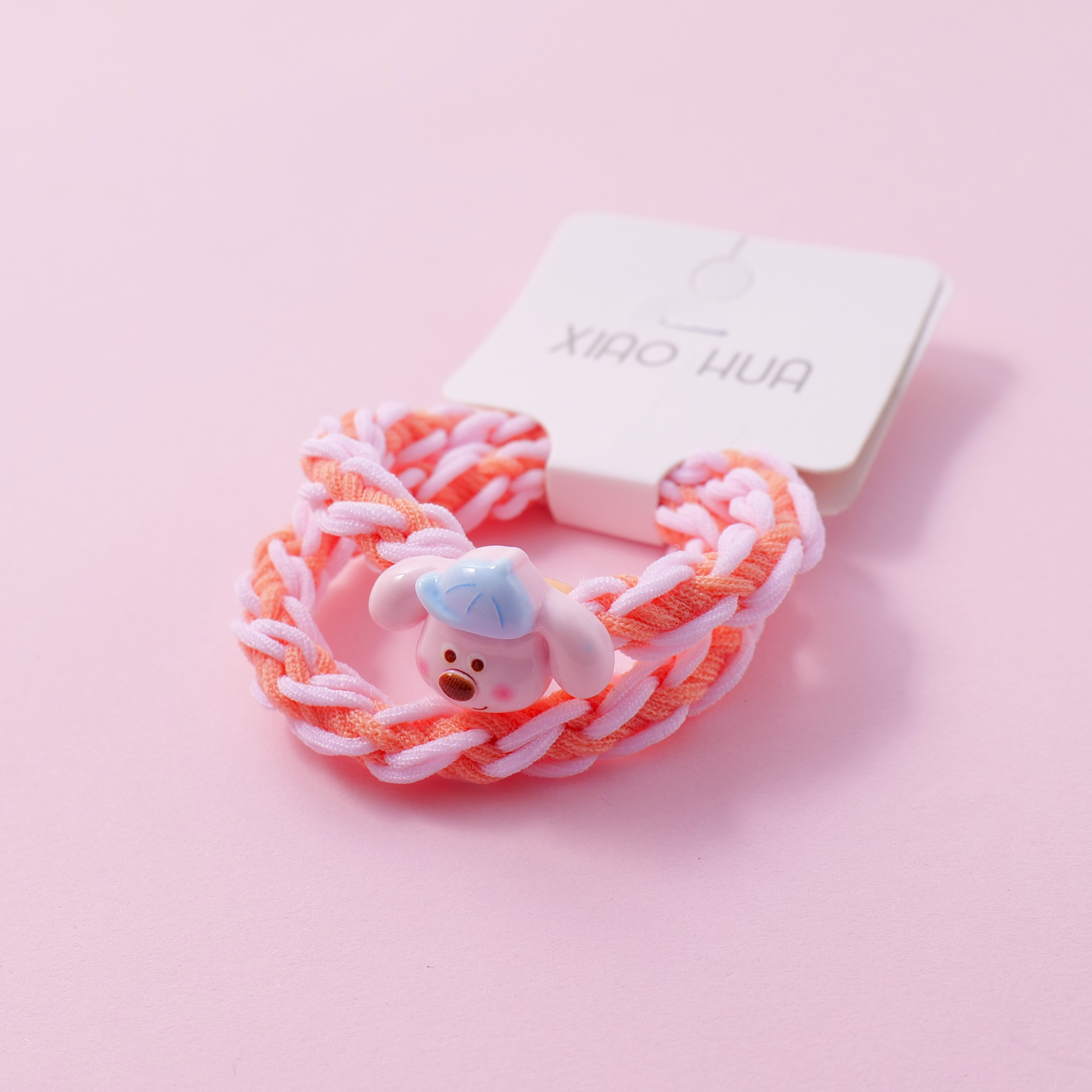 Glasses Dog Kids Hair Ties 2pcs