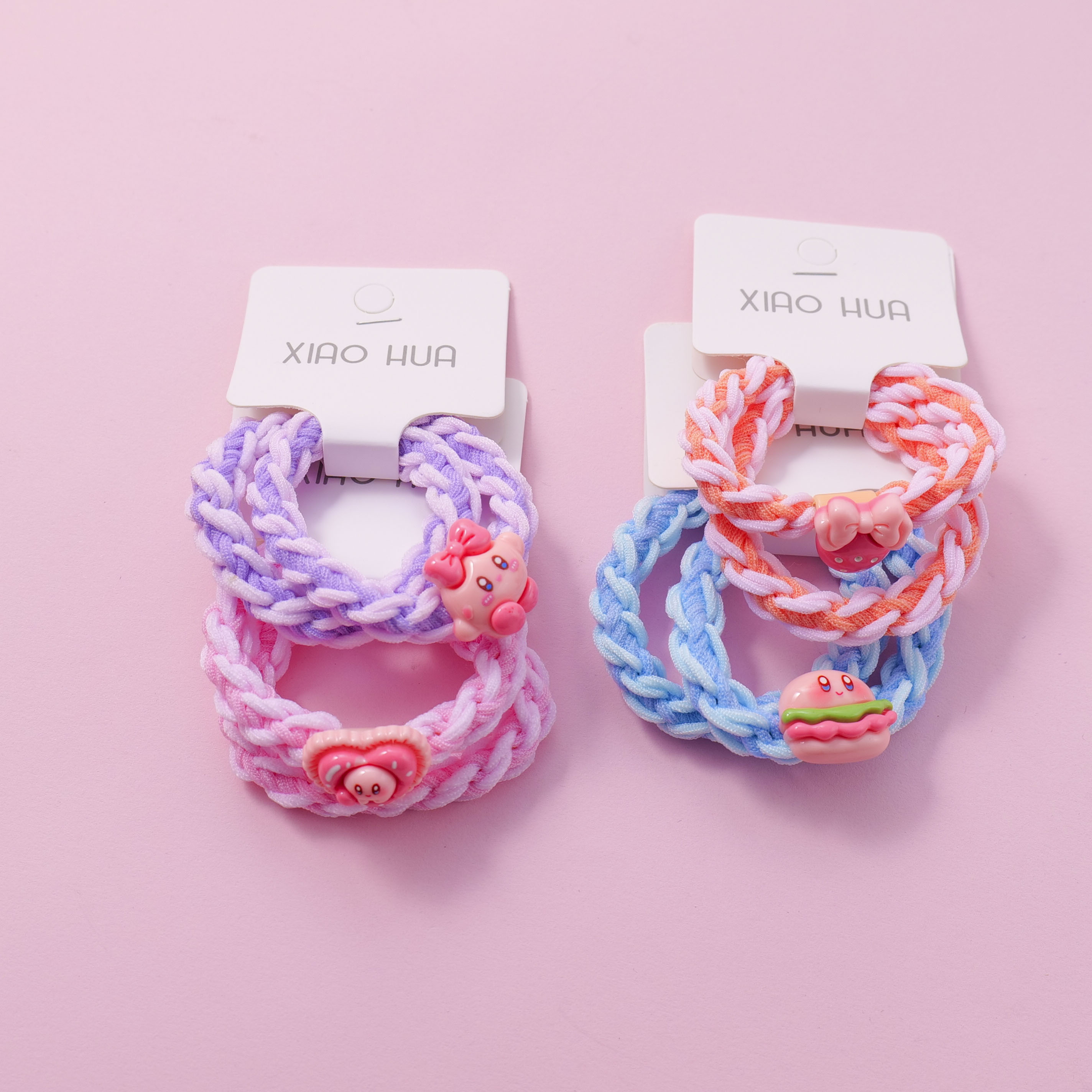 Hamburger Kids Hair Ties 2pcs