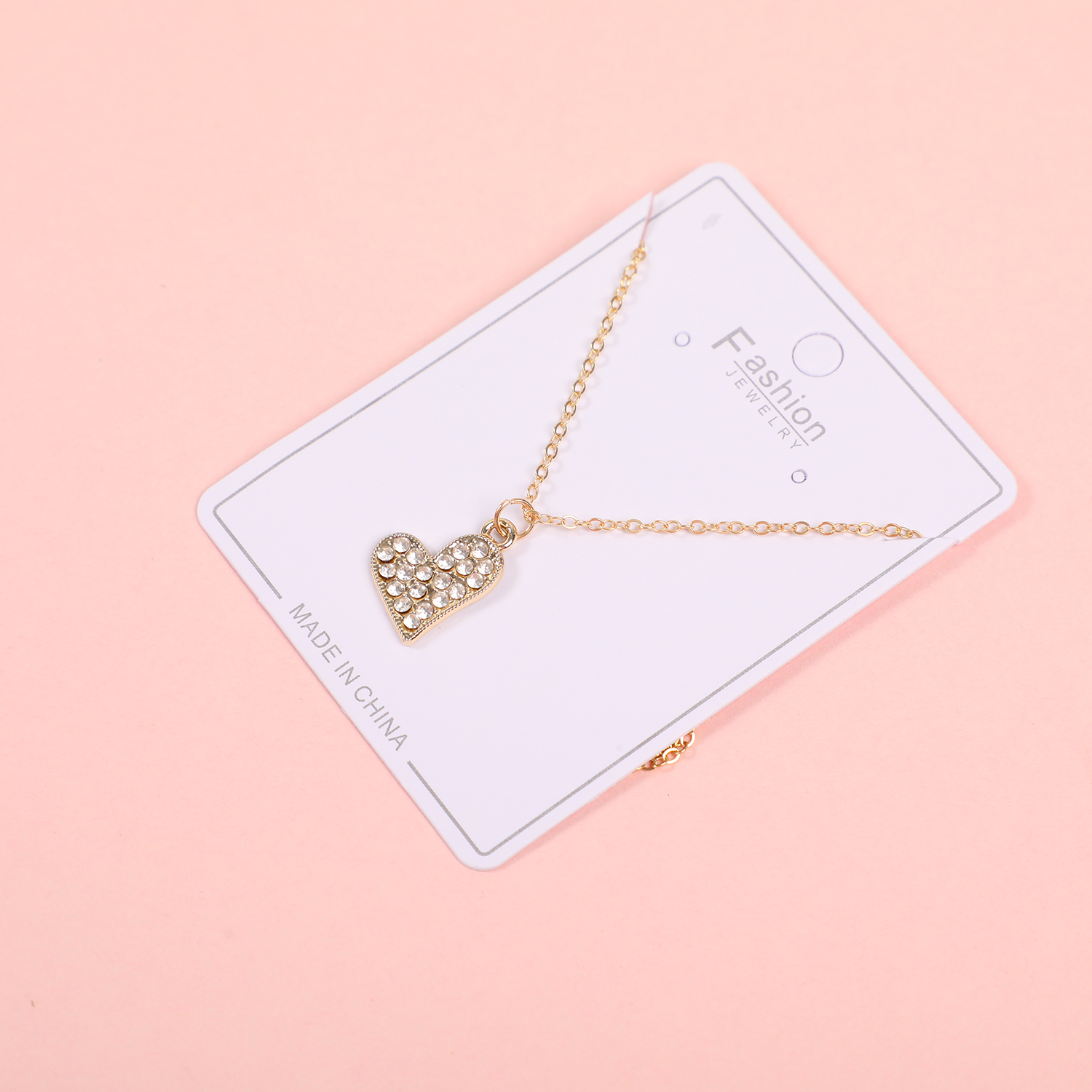 Fashion Crystal Heart Necklace