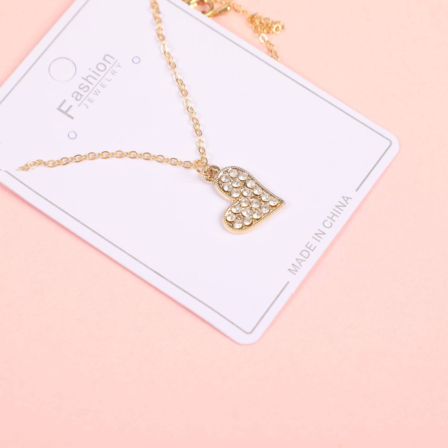 Fashion Crystal Heart Necklace