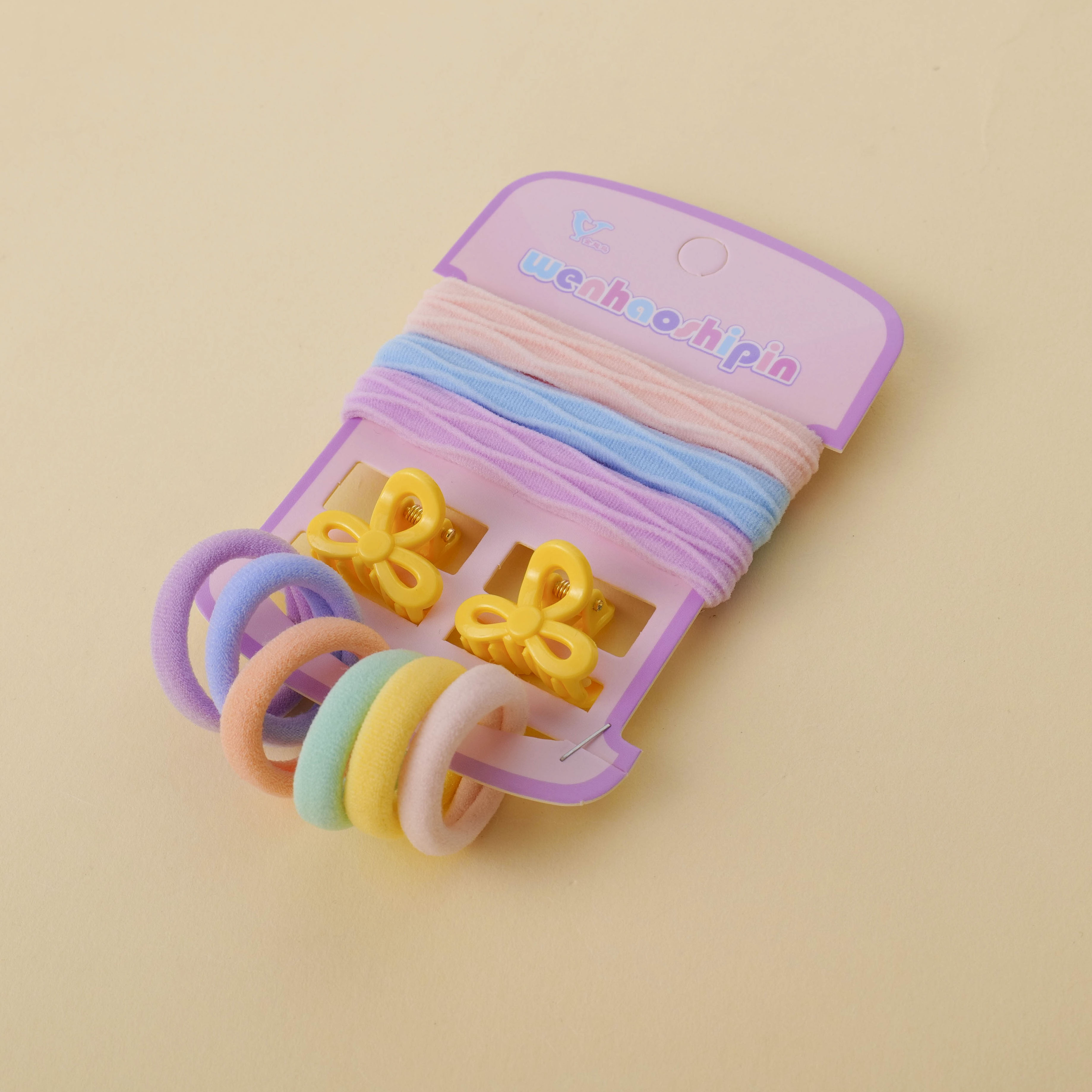 Colorful Flower Mini Claw Hair Tie Set 12pcs