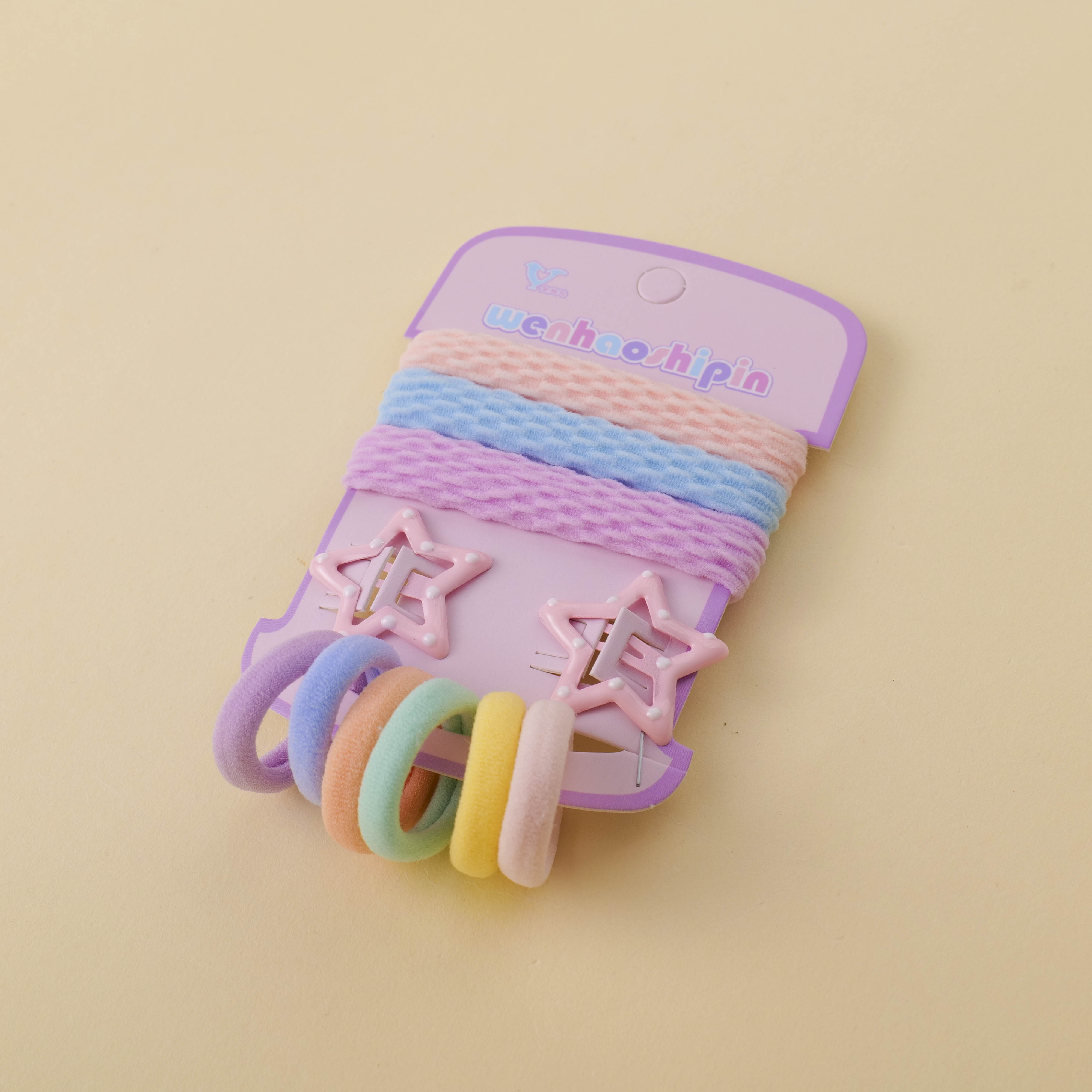 Colorful Star Hair Clip Hair Tie 12pcs