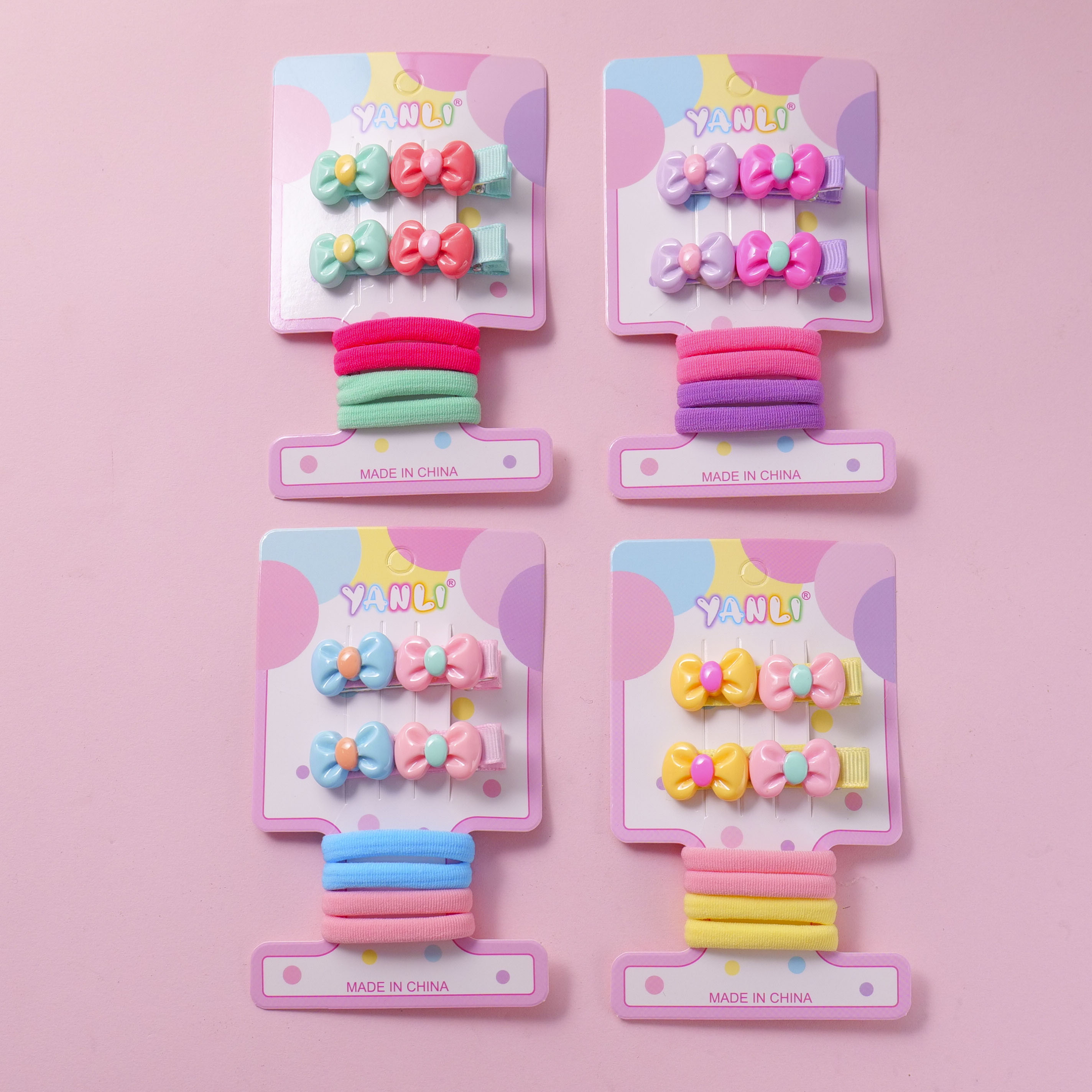Bow Kids' Hair Accessory Set 6pcs