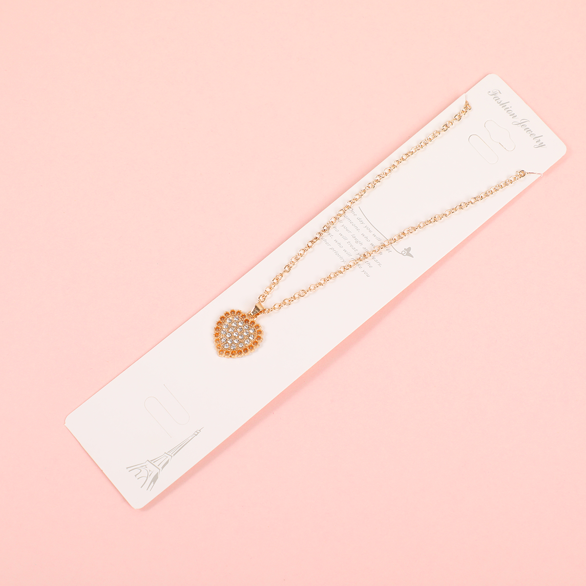Hollow Rhinestone Fashion Necklace