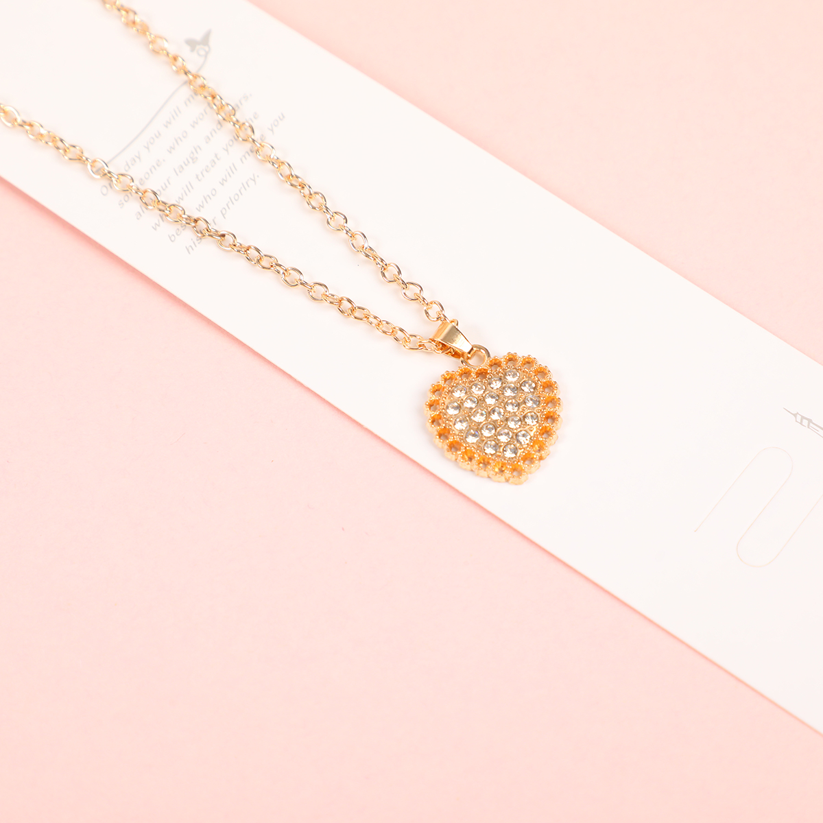 Hollow Rhinestone Fashion Necklace