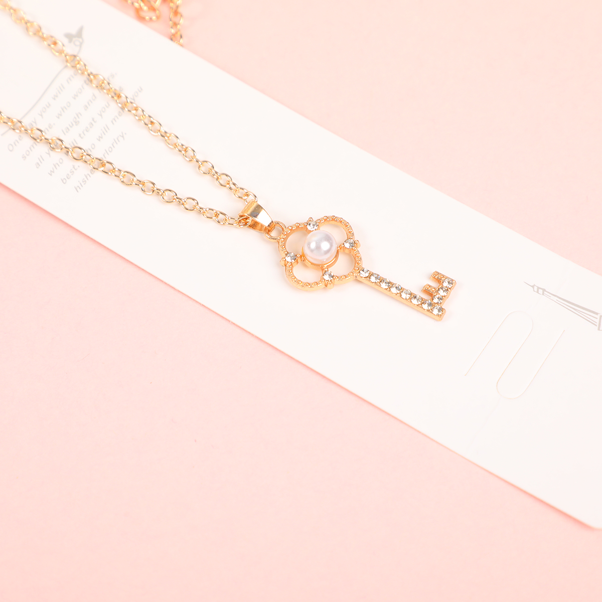 Pearl Key Fashion Necklace