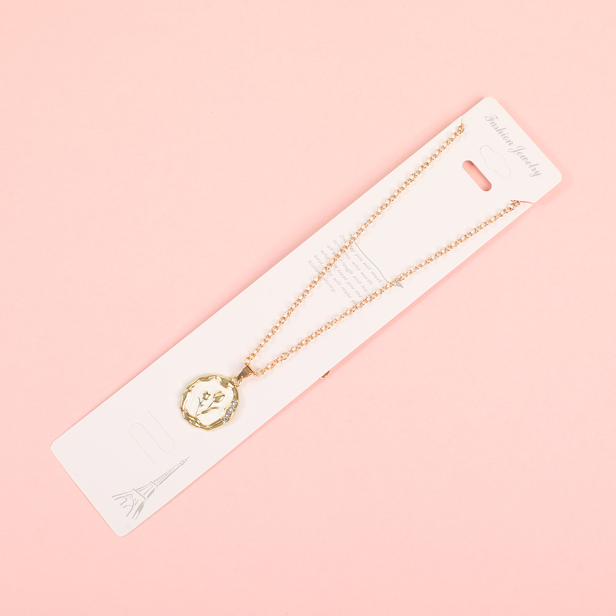 Enamel Flower Fashion Necklace