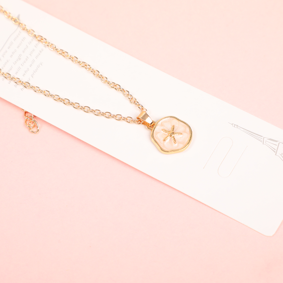 Enamel Starfish Fashion Necklace