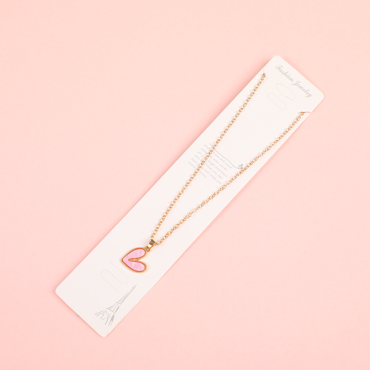 Heart Pendant Fashion Necklace-1