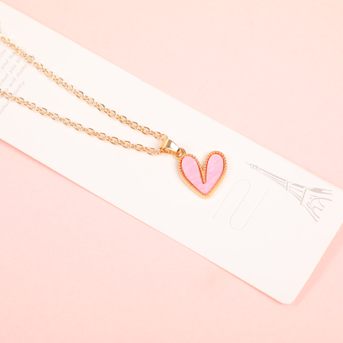 Heart Pendant Fashion Necklace-1