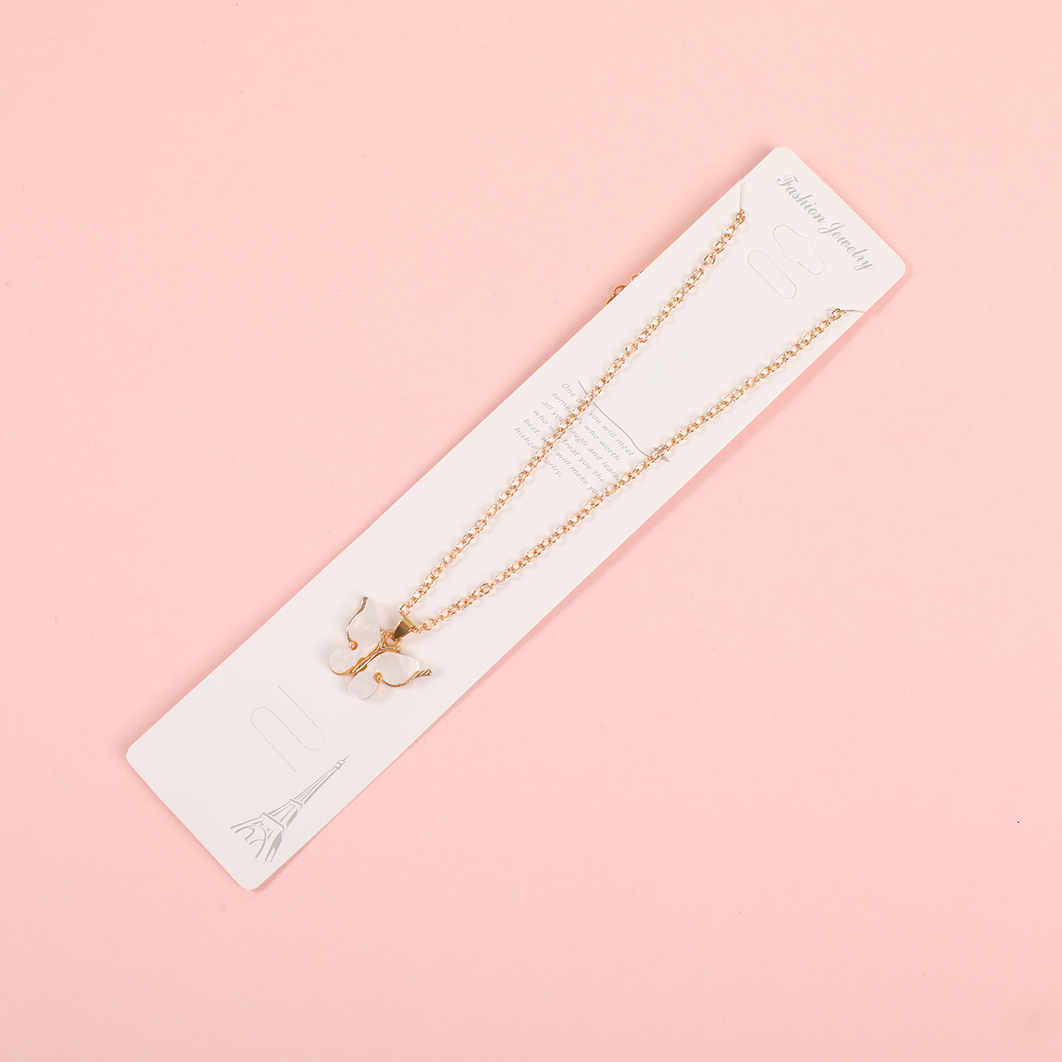 Large Butterfly Pendant Fashion Necklace