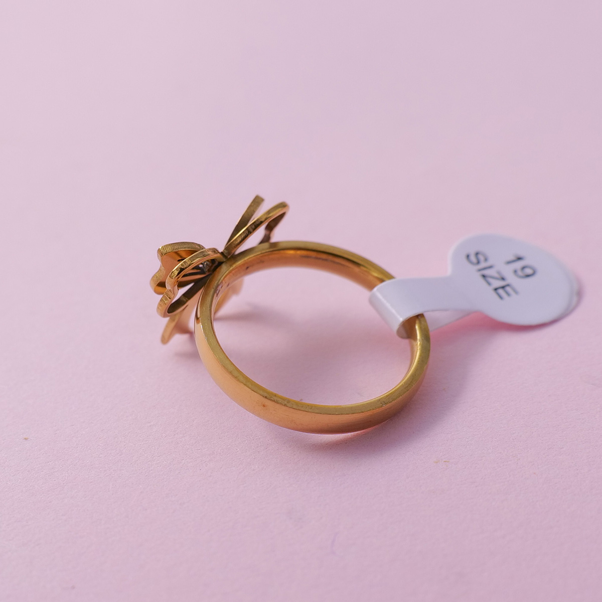 Gold Bowknot Ring