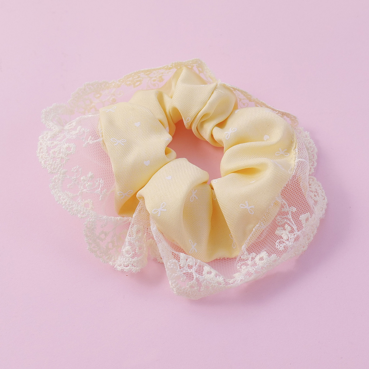Lace Bow Scrunchie