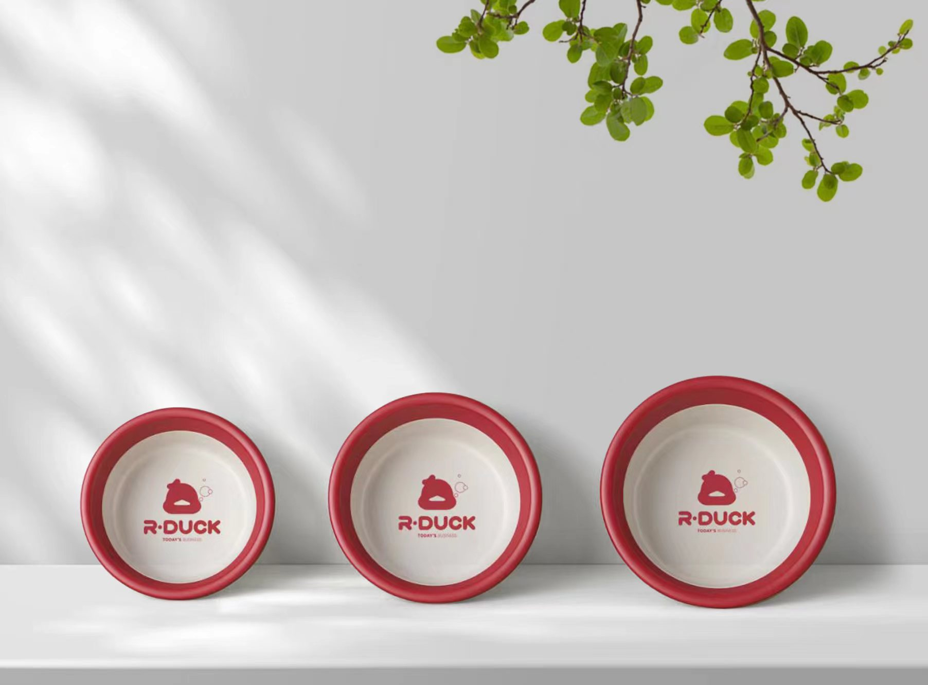 Vitality Red Duck Bassine Bicolore 37x13cm