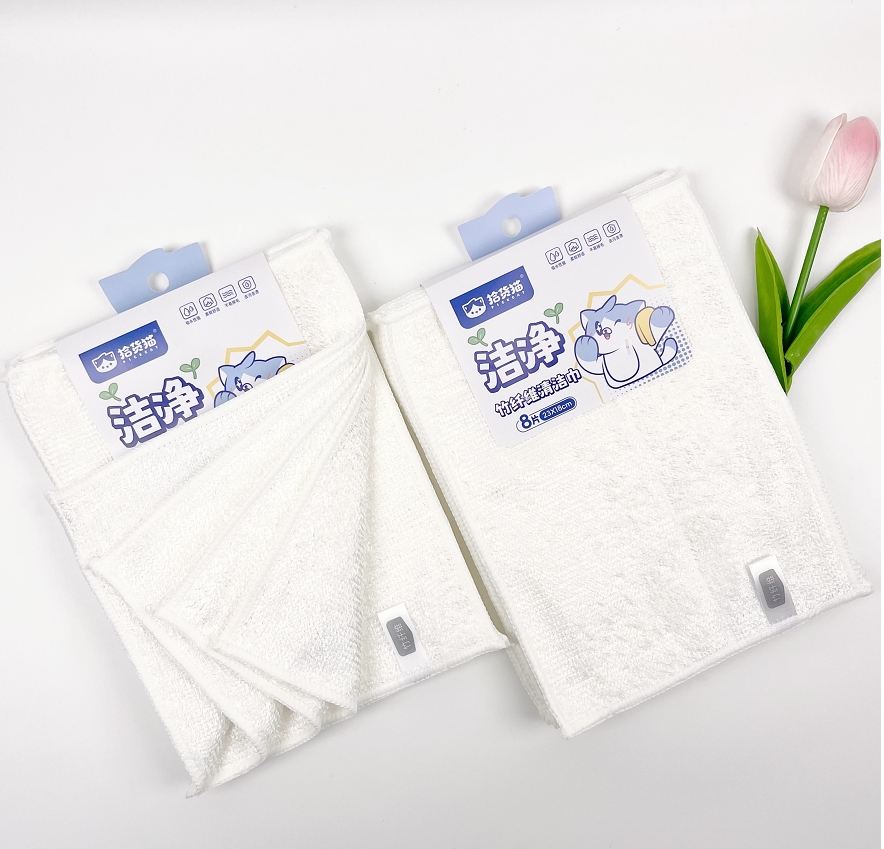 Punch-In Bamboo Fiber Cleaning Cloth 8 PCS-25 x 30cm-8131