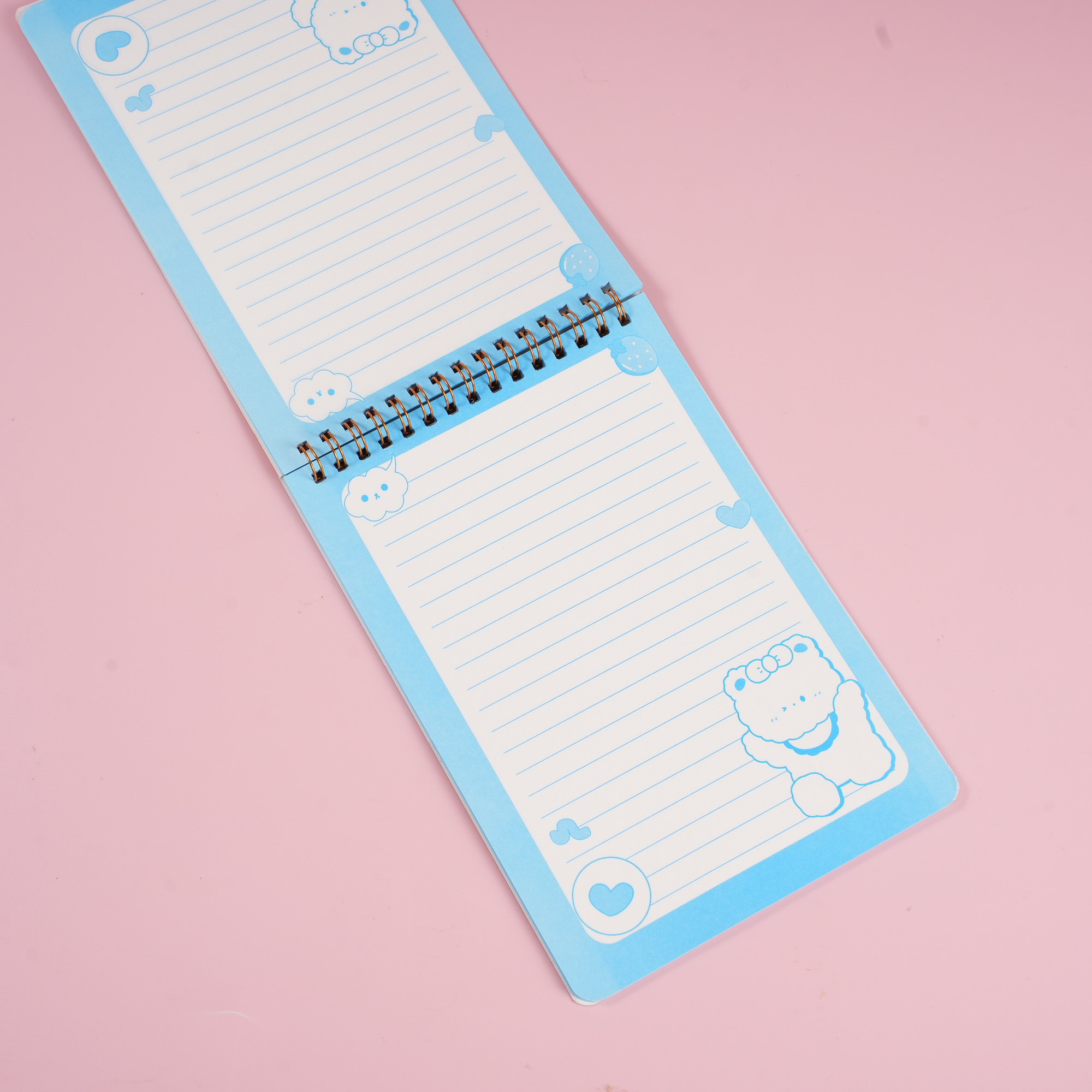 32K Capybara Glitter Top-Flip Spiral Notebook 40 sheets