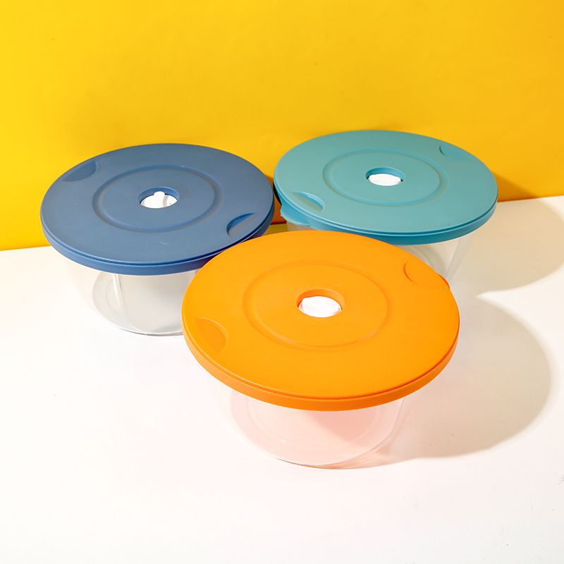 3001-1 Round transparent lunch box