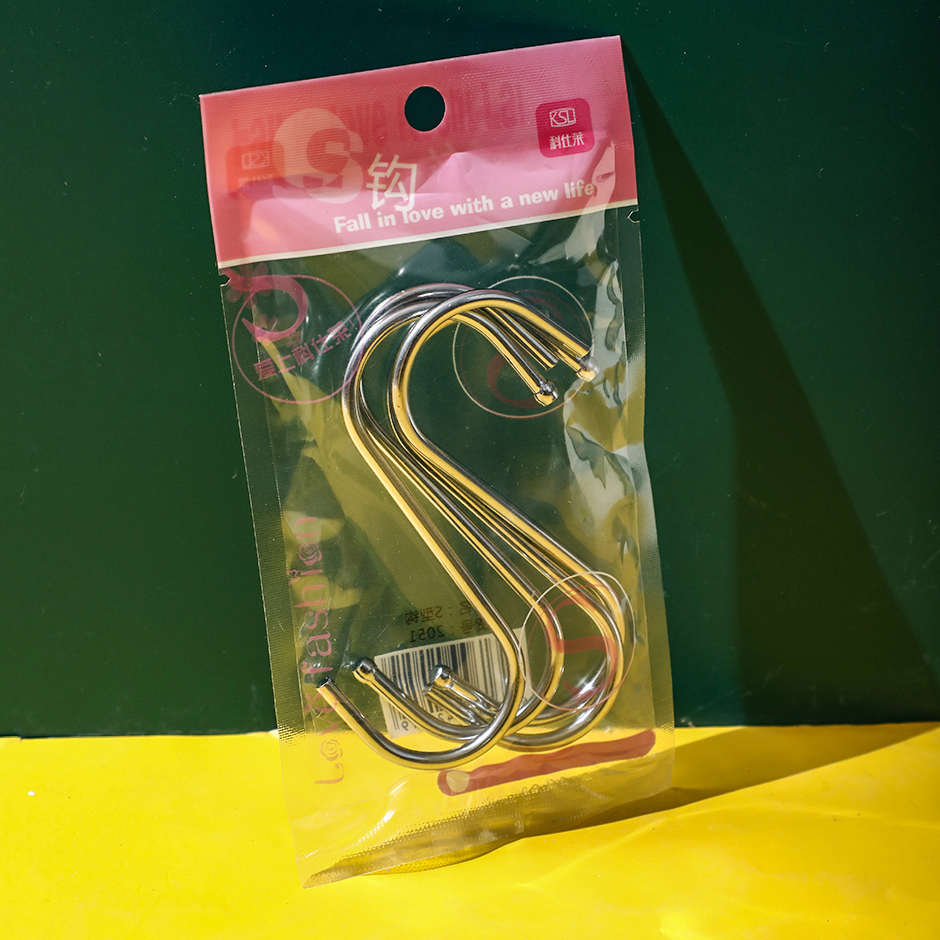 Stainless steel small S-shape hook-2051 4pcs