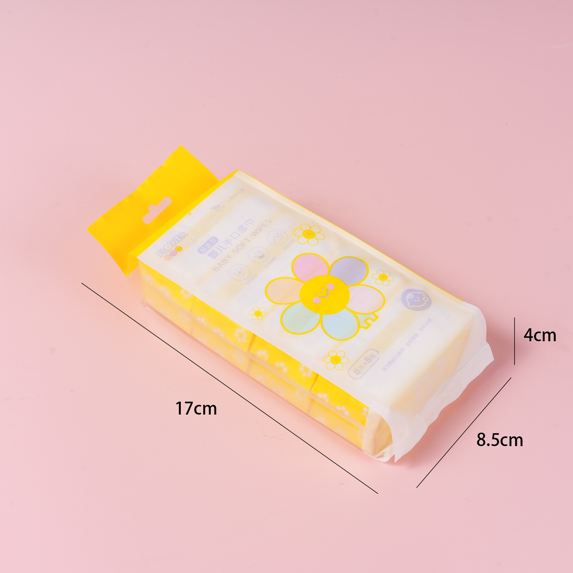 Sunflower Ultra Mini Baby Hand and Mouth Wipes - 8-Pack