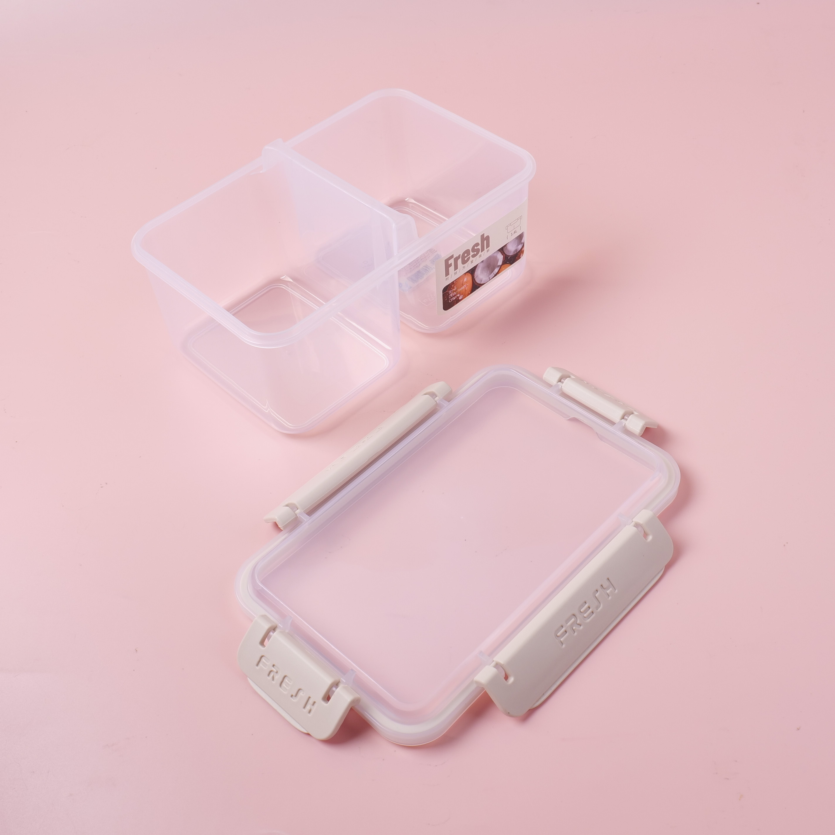 1.4L Rectangular Two-Compartment Food Container JH-0175