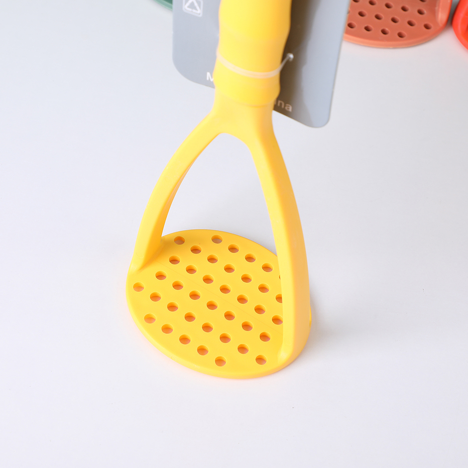 12-inch bamboo potato press