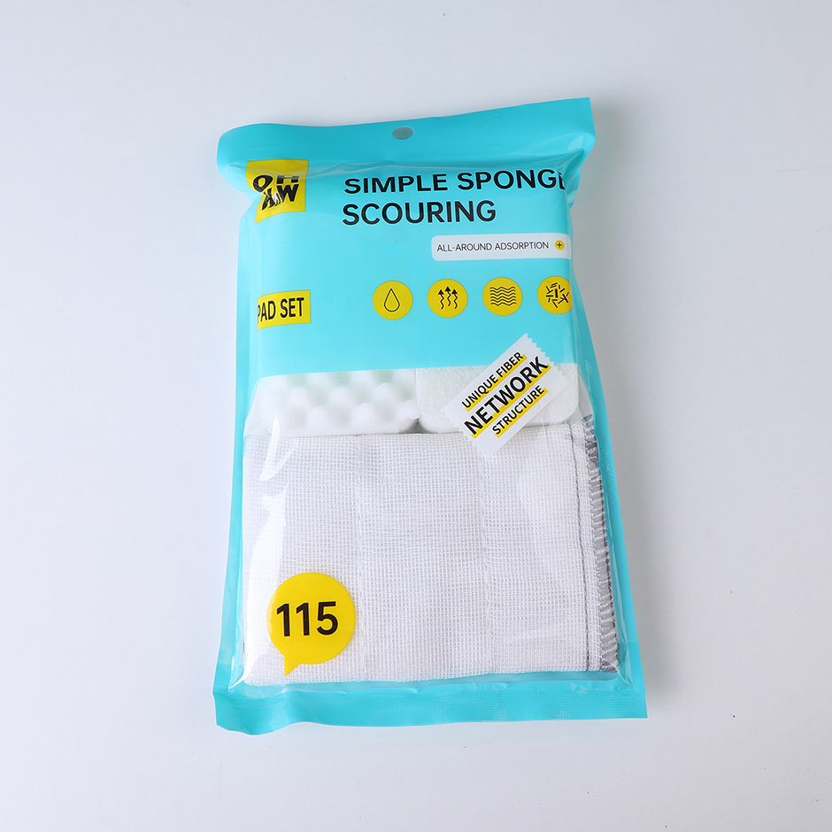 115-1 Simple sponge scouring pad set