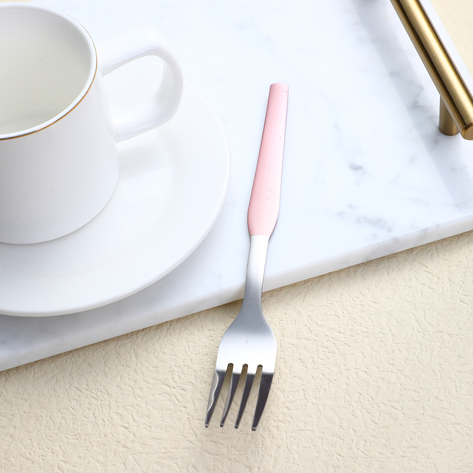 Spanish pink No. 2 fork spoon