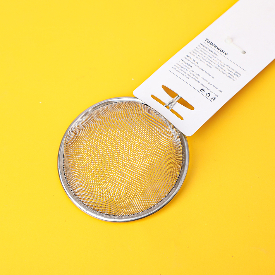 Portable stainless steel colander