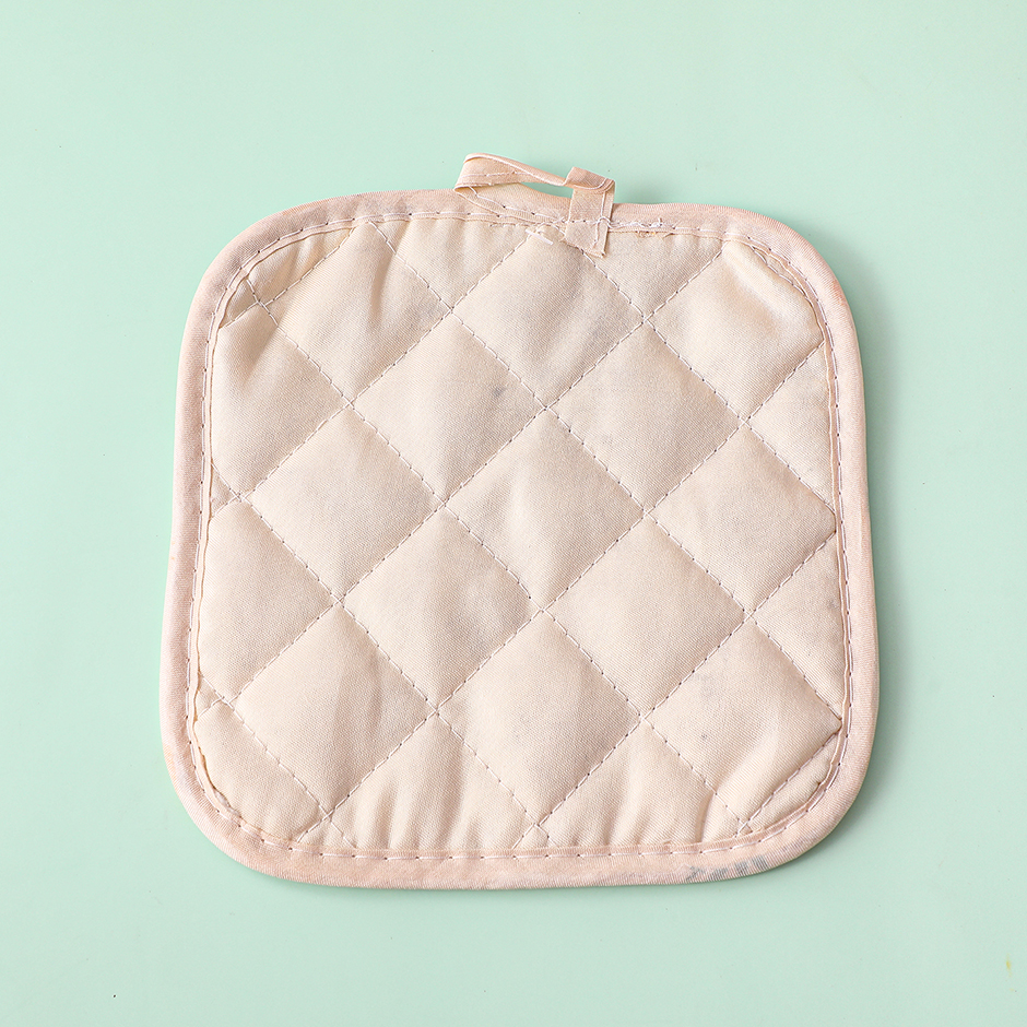 Cotton and linen pineapple heat insulation pad 17 x 17