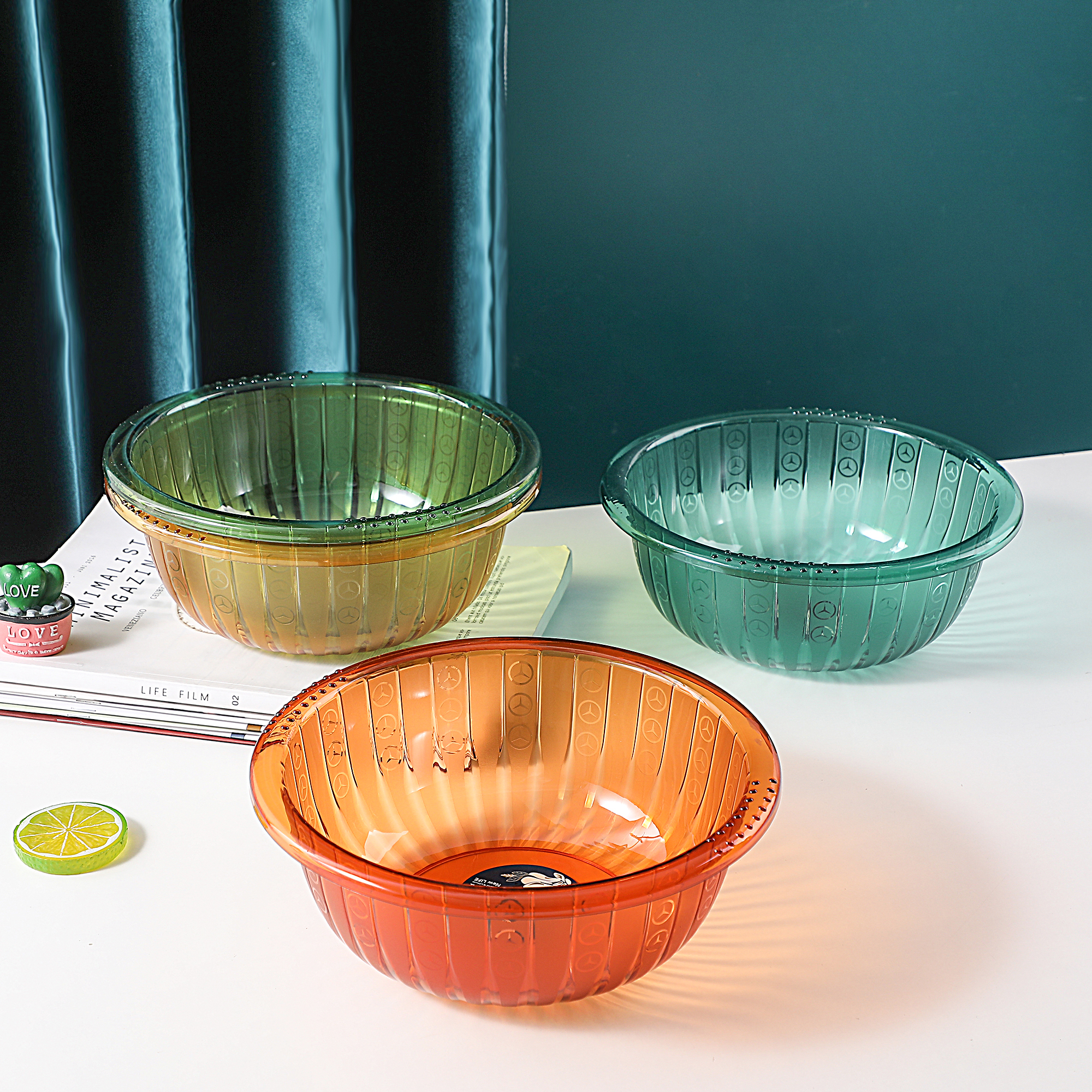 Bassine polyvalente en cristal PET 22,8*9cm
