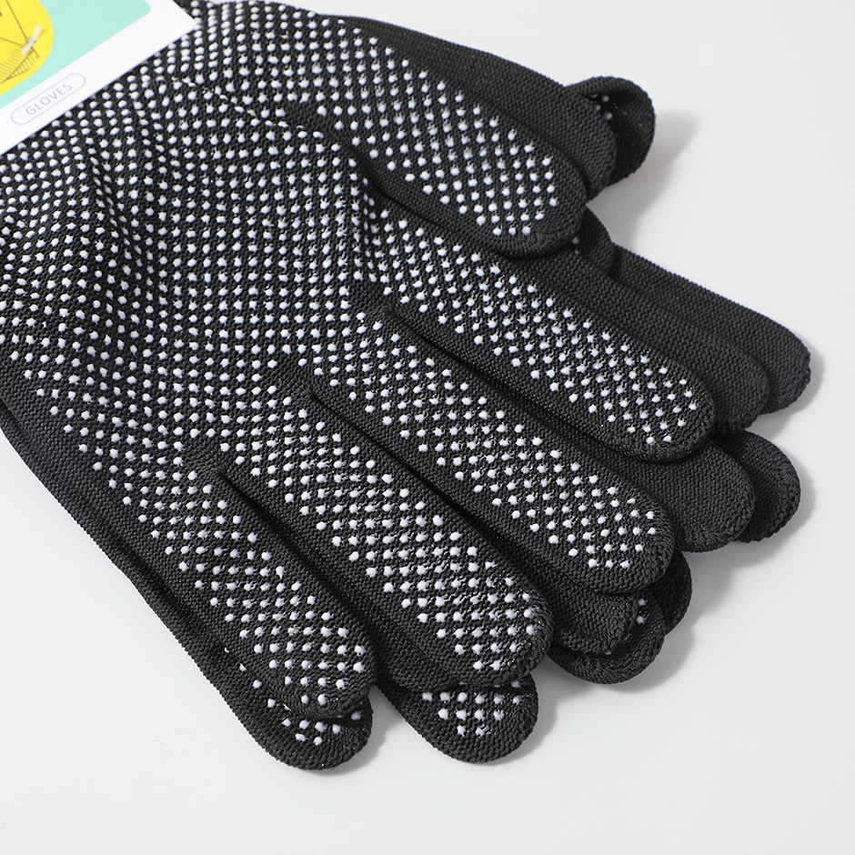 Black glue dots work protective gloves 2pcs-8801