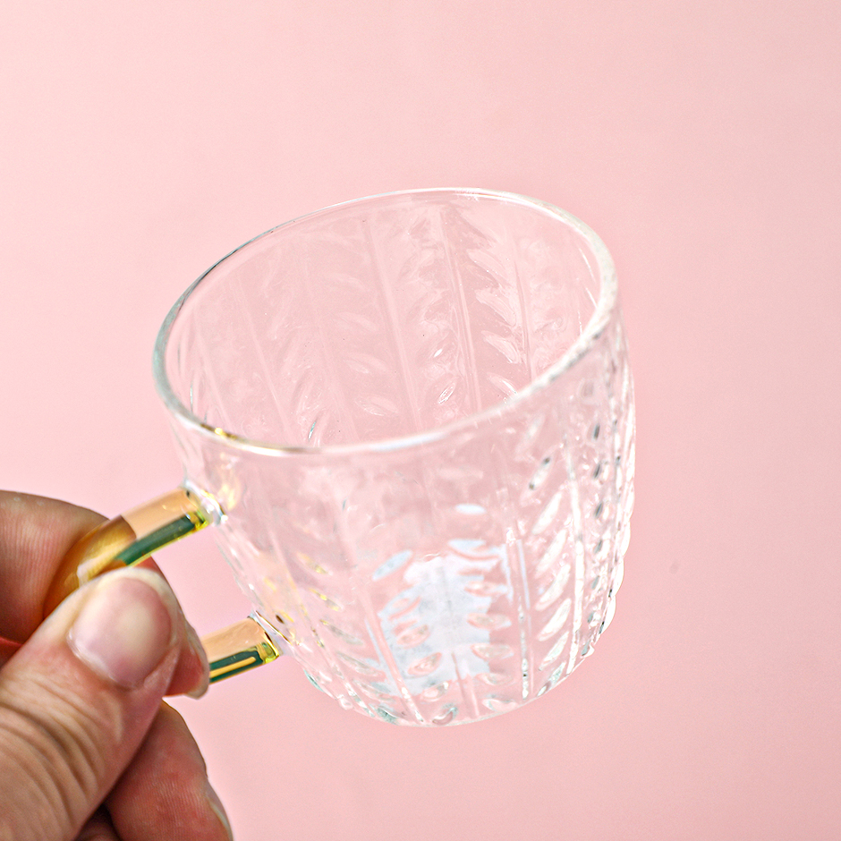Wheat ear glass teacup 90ml