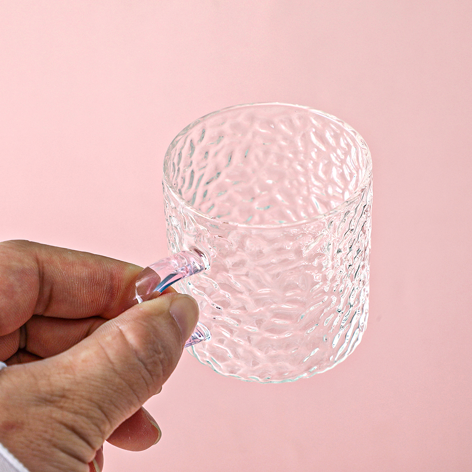 Dragon pattern glass tea cup 90ml-8804