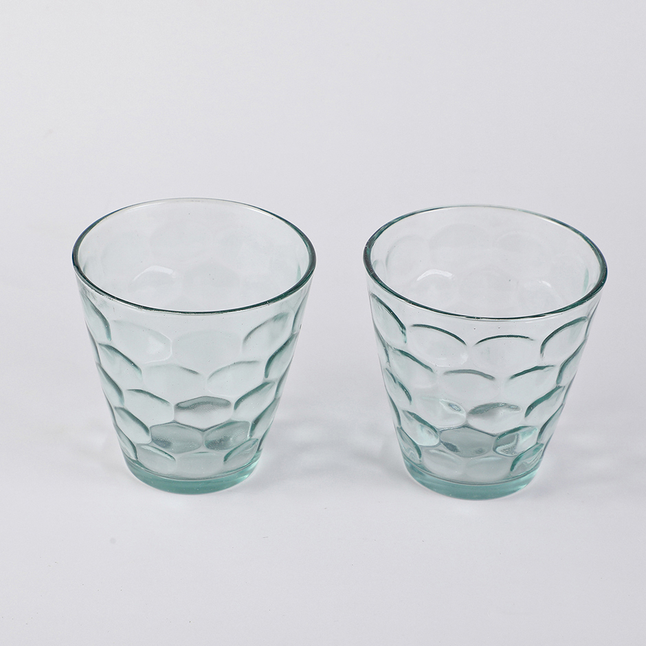 Romantic raindrop couple glass cup 2pcs 250ml