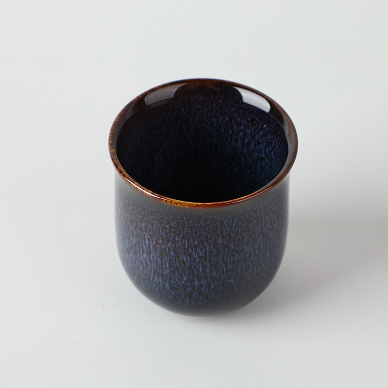 Glazed teacup blue 50ml