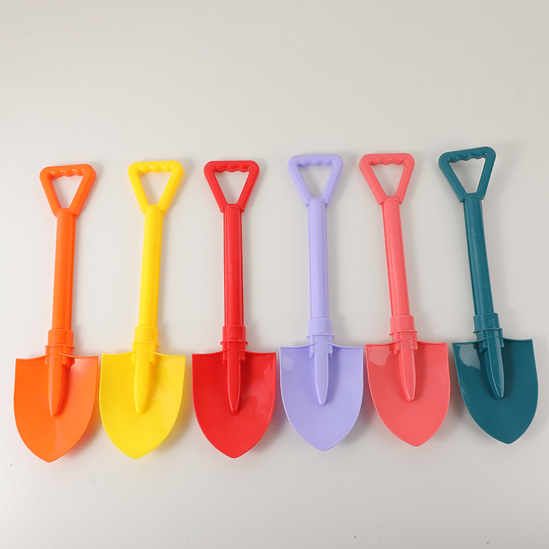Beach toy thickened one piece pointed shovel