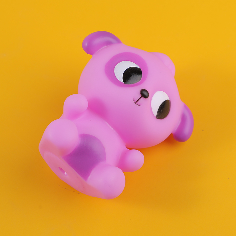 Soft plastic bear bath toy