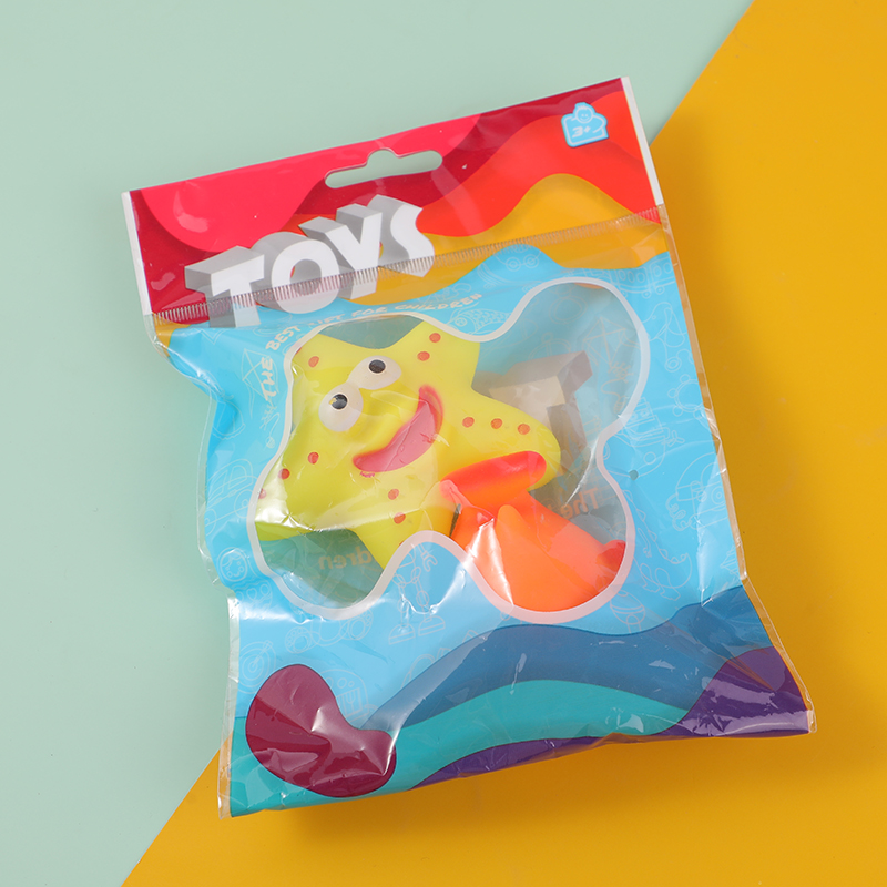 Soft plastic starfish bath toy