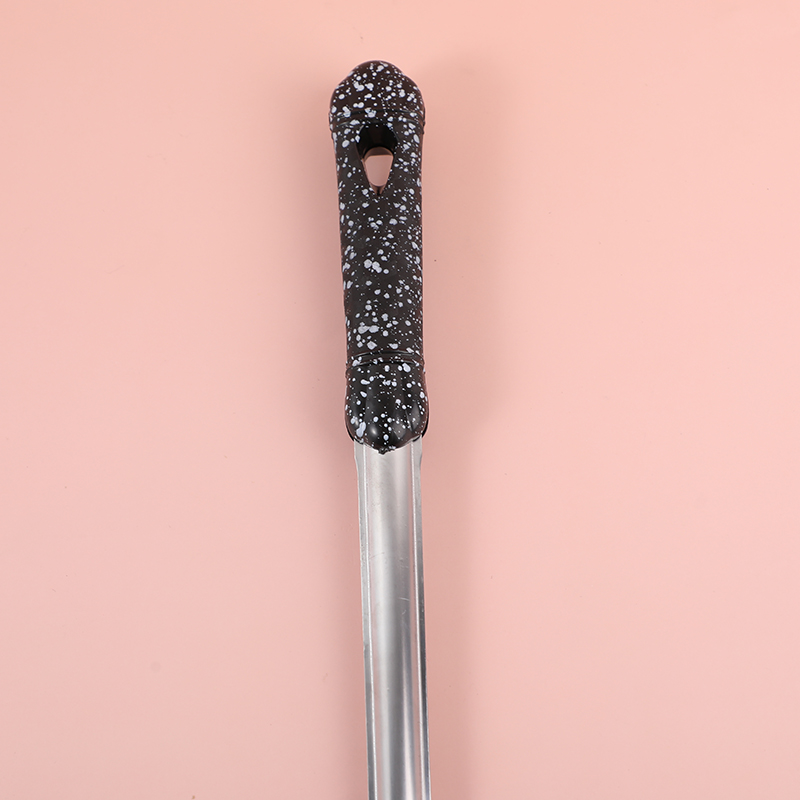 Black frosted with crown long rice spoon